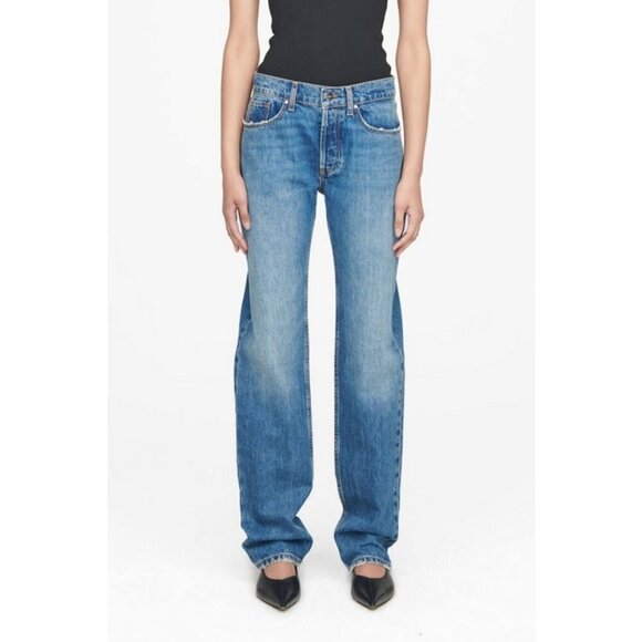 💕ANINE BING💕 Knox Jean ~ Mineral Blue 28 NWT - Picture 3 of 16